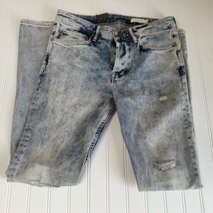 All Saints Cigarette Jeans 30 X 32 Distressed Streetwear New York Men NEW 1069